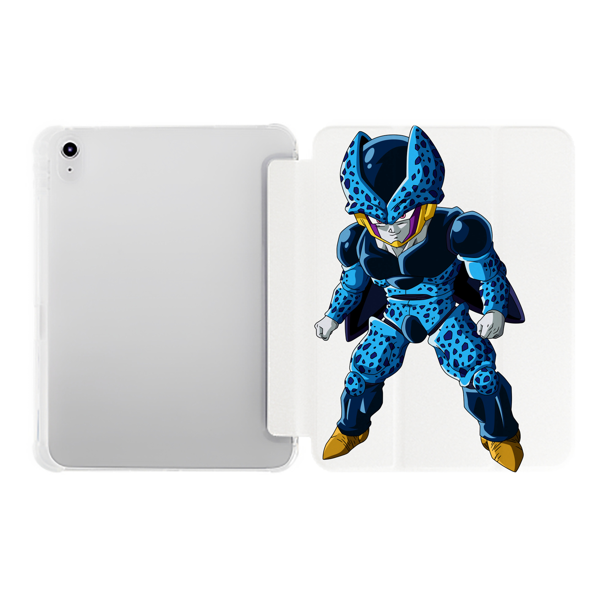 （画像用） ドラゴンボール セル DRAGON BALL Cell IPad ケース ペン収納付き 三つ折りスタンド PUレザー×シリコン 対応機種9.5/10.5/10.9インチ